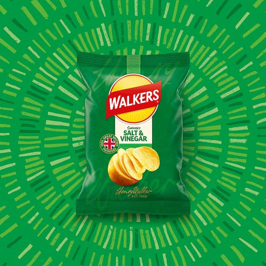 Walkers Salt & Vinegar Crisps 32 x 32.5g – image 2