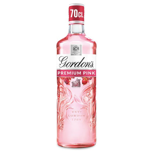 Gordon's Premium Pink Gin Based Flavoured Spirit Drink Vol 70cl Bottle