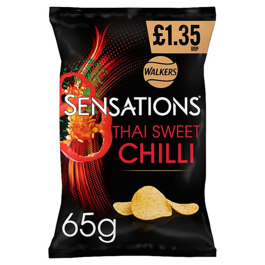 Walkers Sensations Thai Sweet Chilli Crisps 18 x 65g