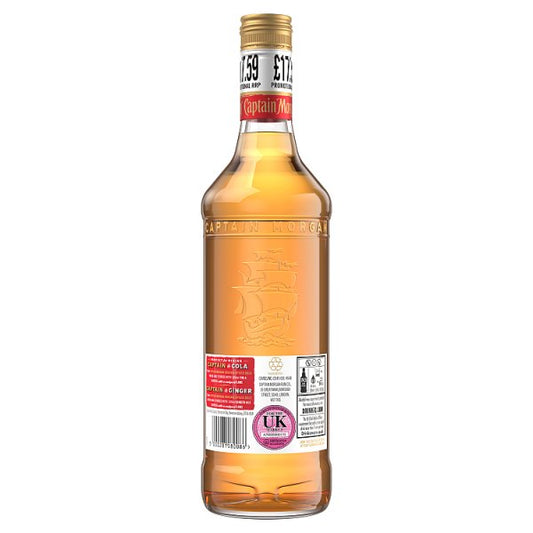 Captain Morgan Original Spiced Gold Rum Based Spirit Drink 70cl – image 2