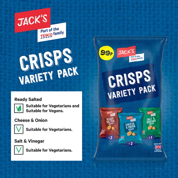 Jack's Crisps Variety Pack 50 x 20g – image 2