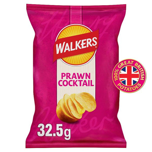 Walkers Prawn Cocktail Crisps 32 x 32.5g