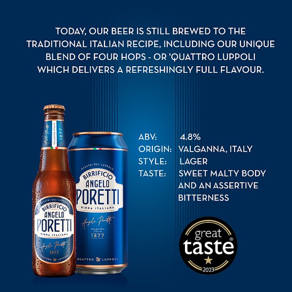 Birrificio Angelo Poretti Premium Lager Beer 24 x 440ml Cans – image 4