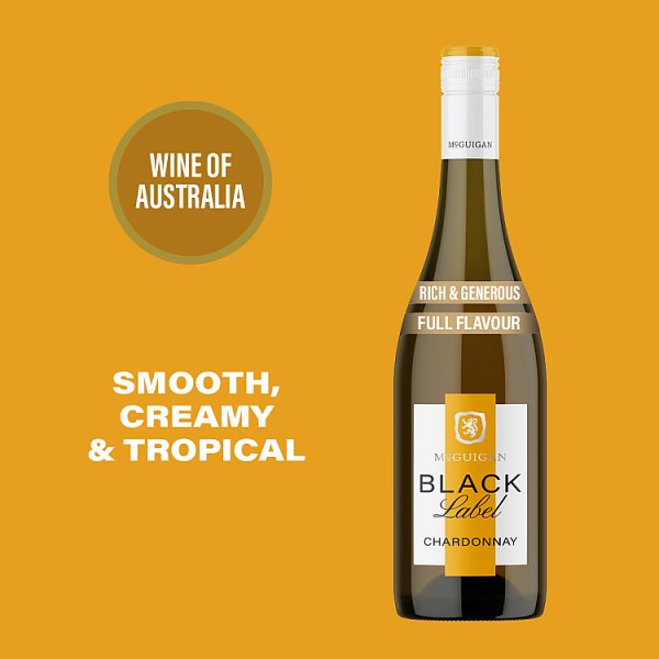 McGuigan Black Label Chardonnay Australian White Wine 6 x 75cl – image 2