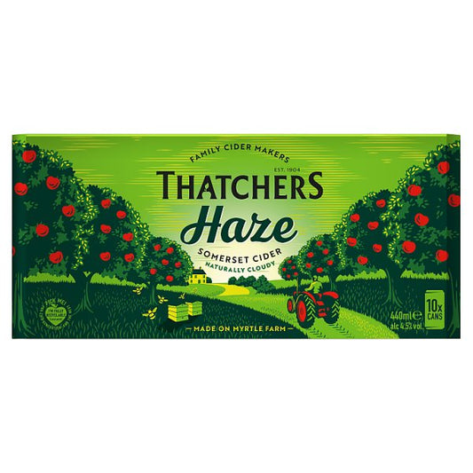 Thatchers Haze Somerset Cider 10 x 440ml