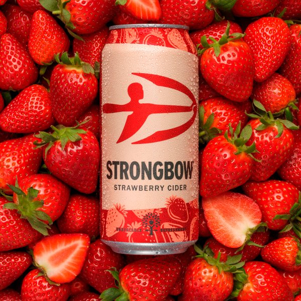 Strongbow Strawberry Cider Can 24 x 440ml – image 2