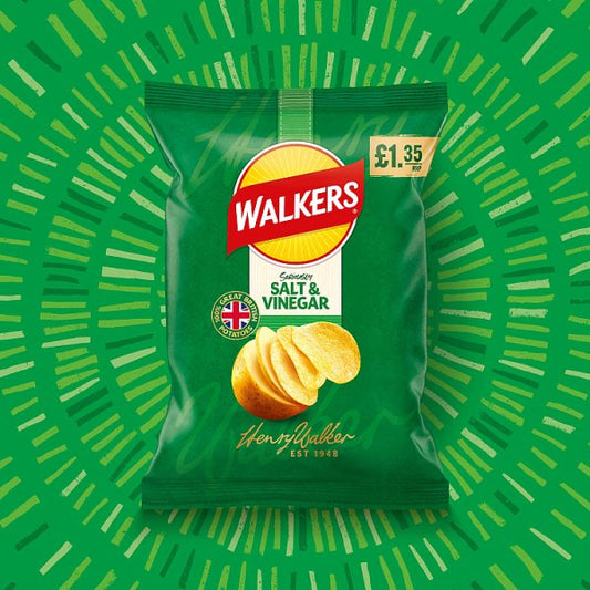 Walkers Salt & Vinegar Sharing Crisps 18 x 70g – image 2