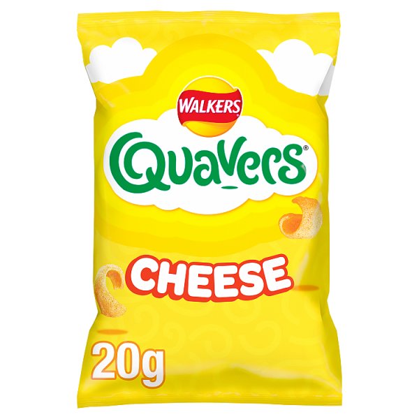 Walkers Quavers Cheese Grab Bag Crisps 32 x 20g