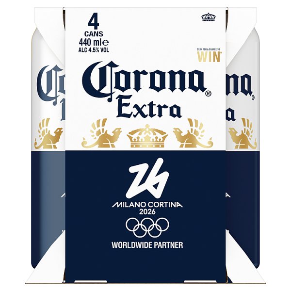 Corona Extra Premium Lager Beer Cans 24 x 440ml