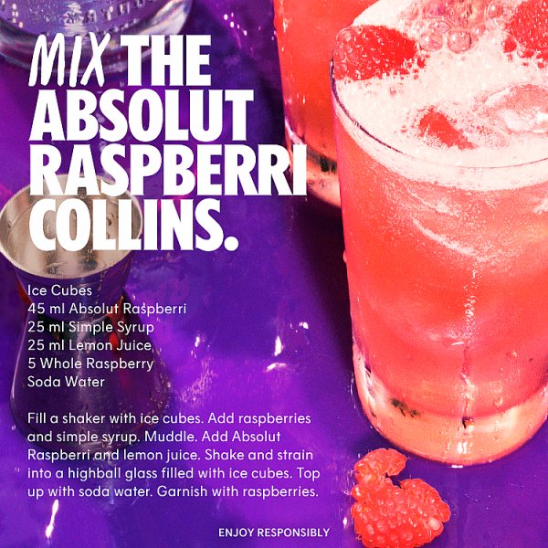 Absolut Raspberri Raspberry Flavoured Vodka 70cl – image 5
