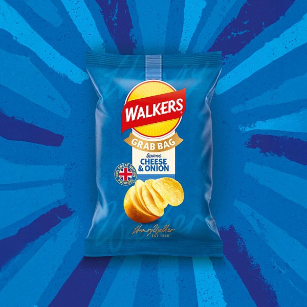 Walkers Cheese & Onion Grab Bag Crisps 32 x 45g – image 2