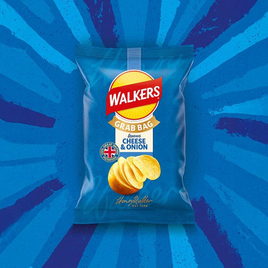 Walkers Cheese & Onion Grab Bag Crisps 32 x 45g – image 2