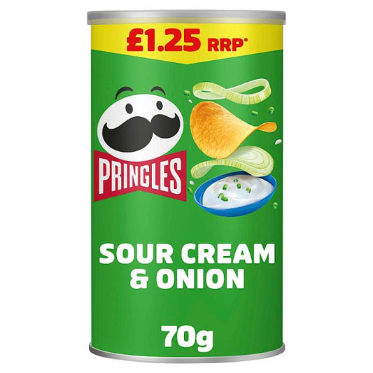 Pringles Sour Cream & Onion Sharing Crisps 12 x 70g – image 2