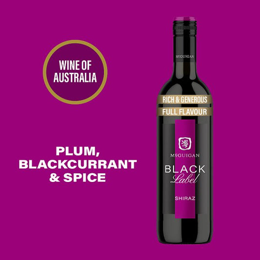 McGuigan Black Label Shiraz Australian Red Wine 6 x 75cl – image 2