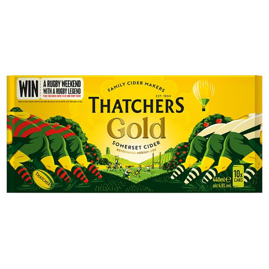Thatchers Gold Somerset Cider 10 x 440ml