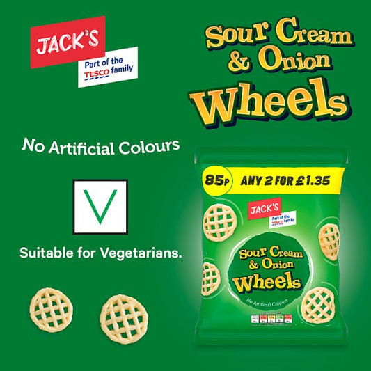 Jack's Sour Cream & Onion Wheels 20 x 55g – image 2