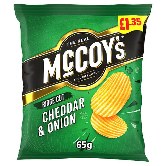 McCoy's Cheddar & Onion Crisps 20 x 65g