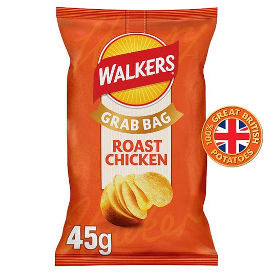 Walkers Roast Chicken Grab Bag Crisps 32 x 45g