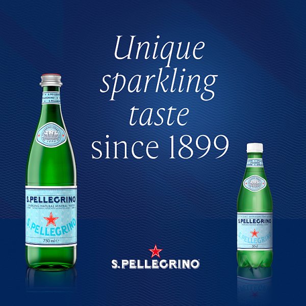 San Pellegrino Sparkling Natural Mineral Water Glass 12 x 750ml – image 2