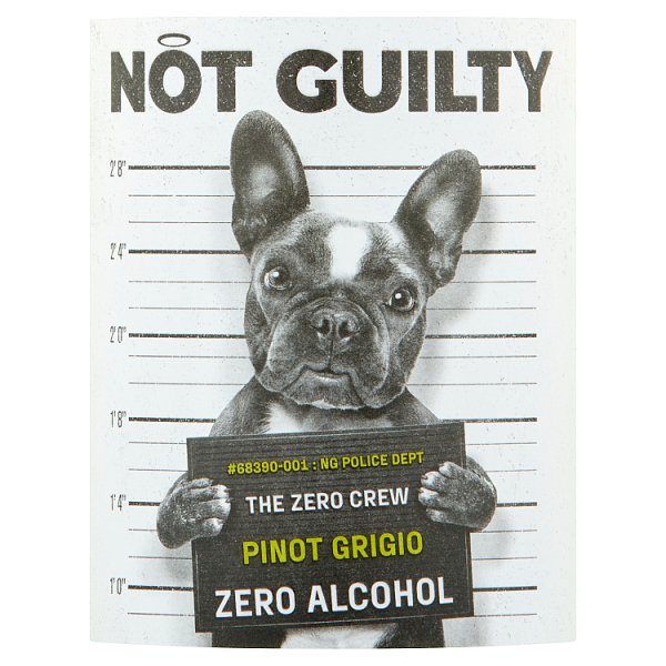Not Guilty Pinot Grigio Alcohol Free Australian White Wine 6 x 75cl – image 2