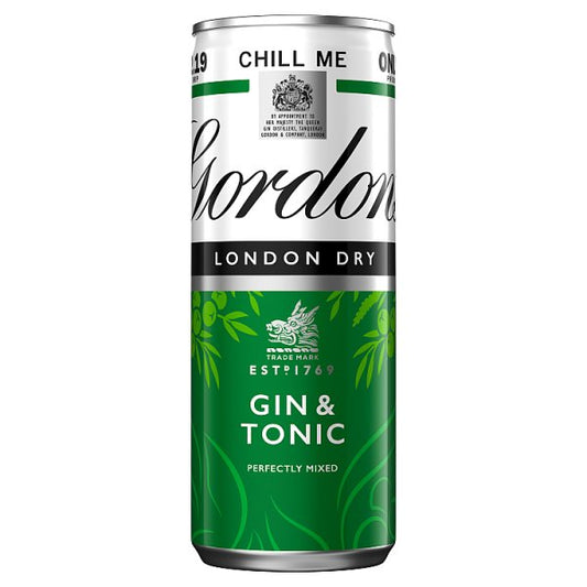 Gordon's Gin & Tonic 12 x 250ml Can