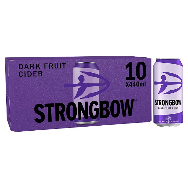 Strongbow Dark Fruit Cider Can 10 x 440ml