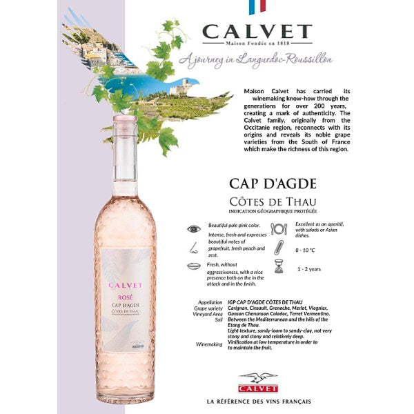 Calvet Rosé 6 x 75cl Bottles – image 2