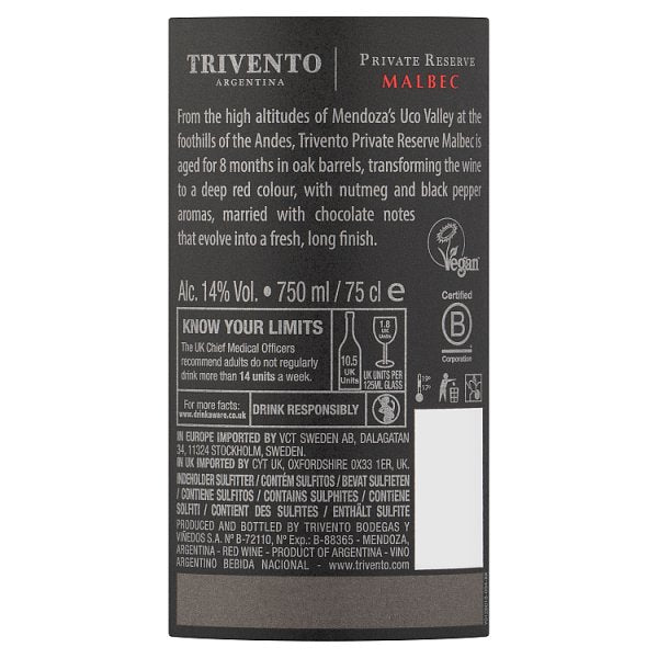 Trivento Private Reserve Malbec 6 x 75cl – image 4