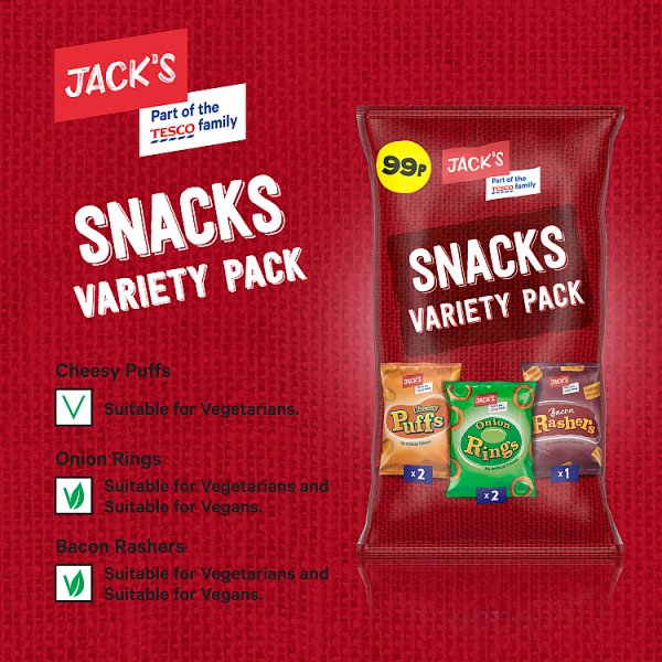 Jack's Snacks Variety Pack 50 x 16g – image 2