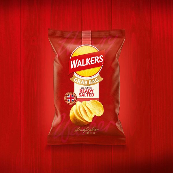 Walkers Ready Salted Grab Bag Crisps 32 x 45g – image 2