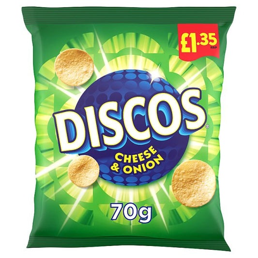 Discos Cheese & Onion Crisps 16 x 70g