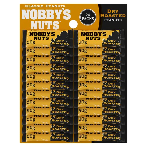 Nobby's Nuts Dry Roasted Peanuts Pub Card 24 x 50g
