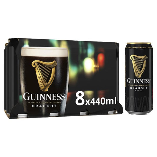 Guinness Draught Stout Beer 24 x 440ml Cans