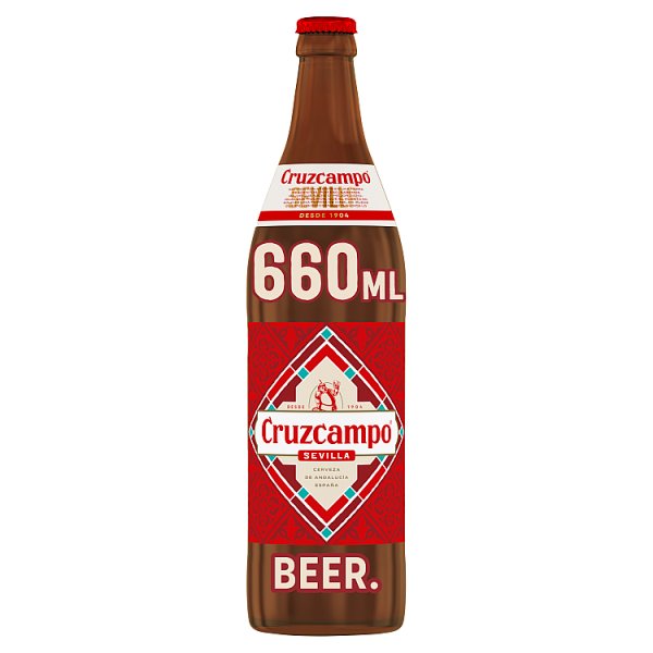Cruzcampo Sevilla Lager Beer Bottle 12 x 660ml