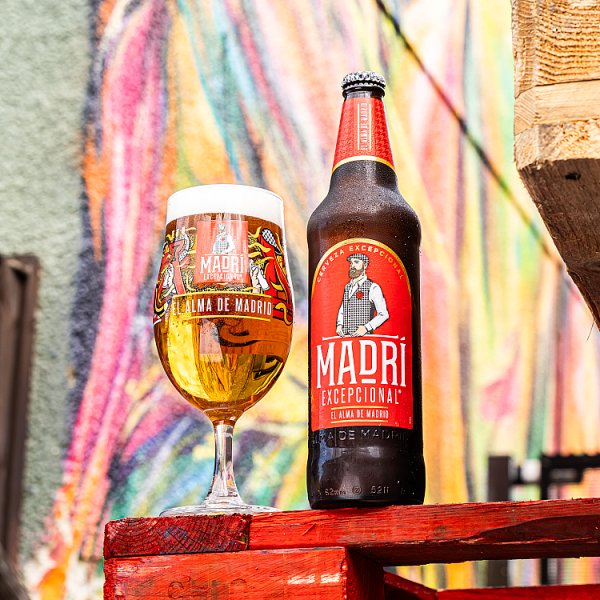 Madrí Excepcional Lager 12 x 660ml Bottle – image 2