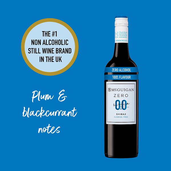 McGuigan Zero Shiraz Alcohol Free Australian Red Wine 6 x 75cl – image 3
