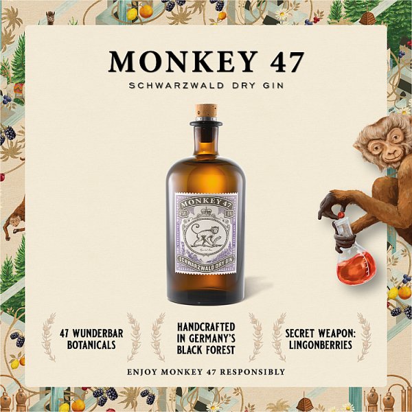 Monkey 47 Schwarzwald Dry Gin 50cl Bottle – image 4