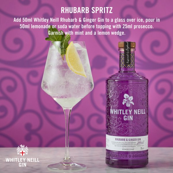Whitley Neill Rhubarb & Ginger Gin 70cl – image 3