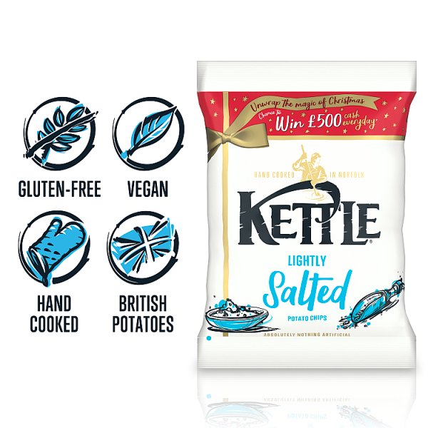 Kettle Lightly Salted Potato Chips 18 x 40g – image 2