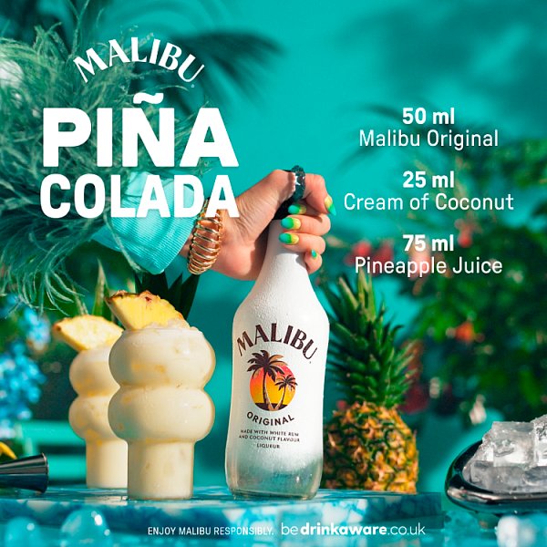 Malibu Original White Rum with Coconut Flavour 70cl – image 3