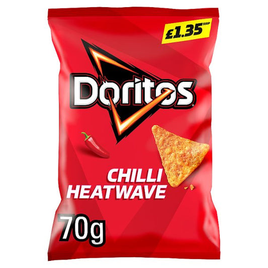 Doritos Chilli Heatwave Tortilla Chips Sharing Bag Crisps 18 x 70g