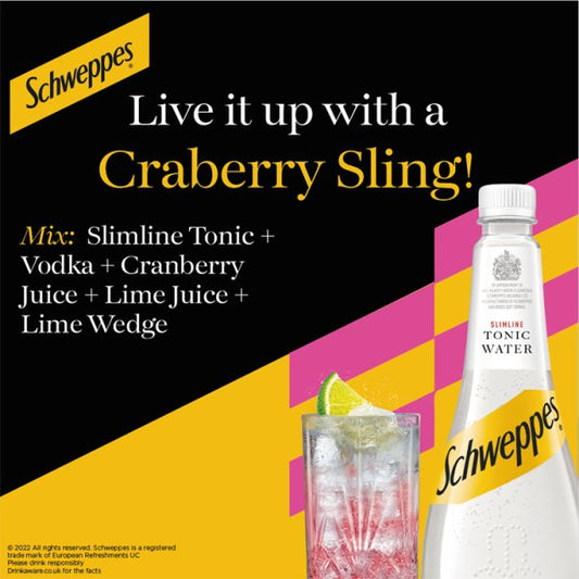 Schweppes Slimline Tonic Water 6 x 1L Bottles – image 2